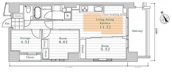 レスピール早稲田の物件間取画像